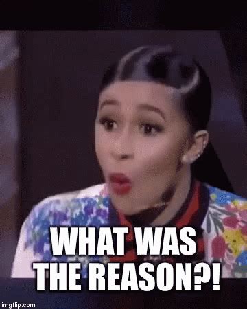 cardi b what is the reason gif